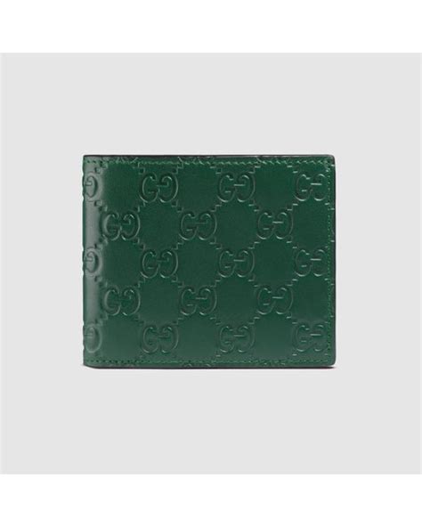 gucci slim wallet for men|green gucci wallet for men.